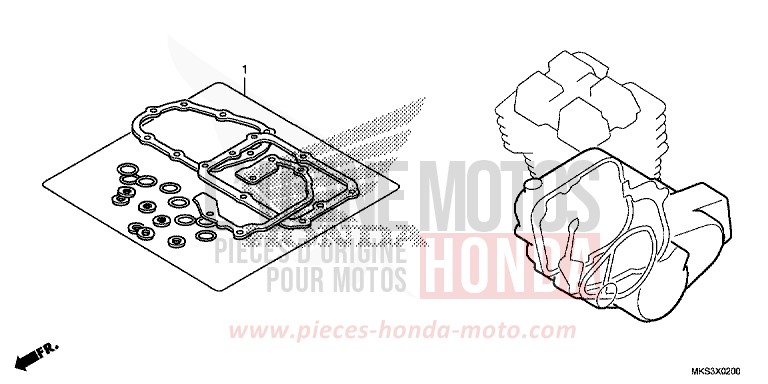 DICHTUNG SATZ B von Africa Twin DCT DARKNESS BLACK METALLIC (NH463) von 2020